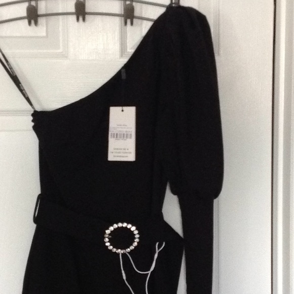 Lavish Alice black midi Dress - Picture 2 of 5